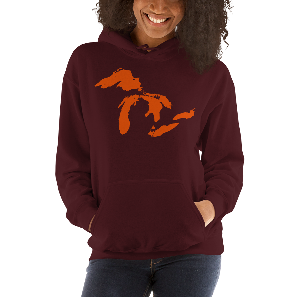 Great Lakes Hoodie (Maple Leaf Orange) | Unisex Standard