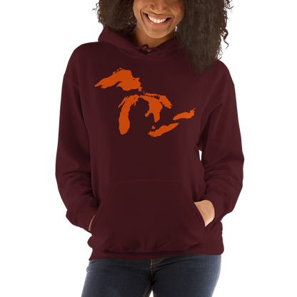 Great Lakes Hoodie (Maple Leaf Orange) | Unisex Standard