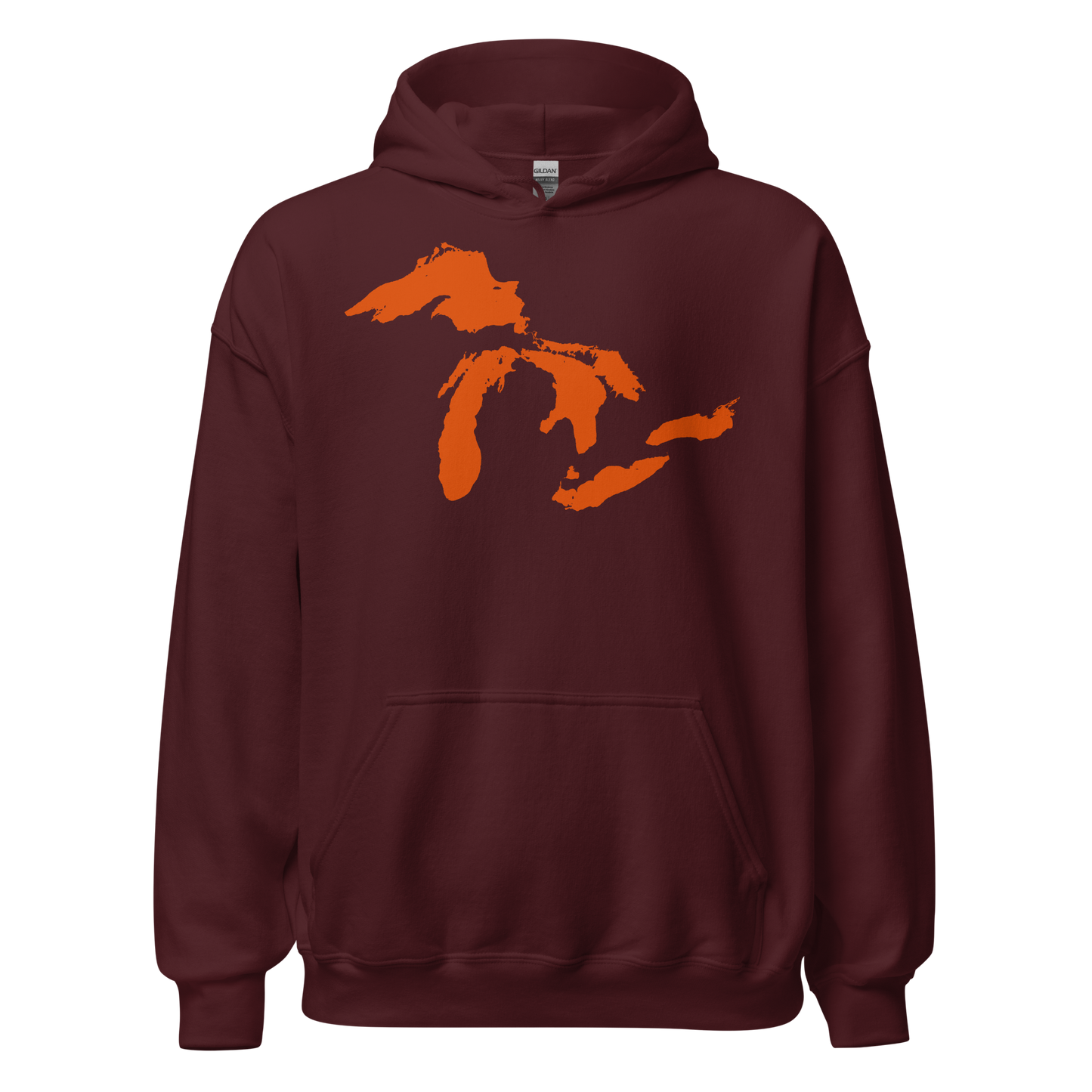 Great Lakes Hoodie (Maple Leaf Orange) | Unisex Standard