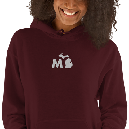 Michigan 'MI' Hoodie (Geometric Sans Font) | Unisex Standard - Emb.