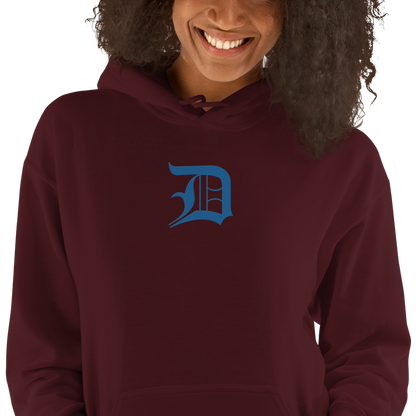 Detroit 'Old English D' Hoodie (Azure) | Unisex Standard - Emb.