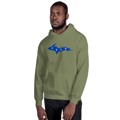 Michigan Upper Peninsula Hoodie (w/ UP Quebec Flag Outline) | Unisex Standard