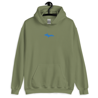 Michigan Upper Peninsula Hoodie (w/ Embroidered Azure UP Outline) | Unisex Standard