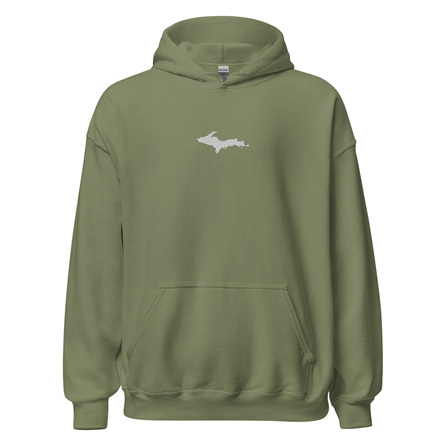 Michigan Upper Peninsula Hoodie (w/ Embroidered UP Outline) | Unisex Standard