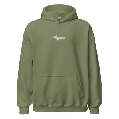 Michigan Upper Peninsula Hoodie (w/ Embroidered UP Outline) | Unisex Standard