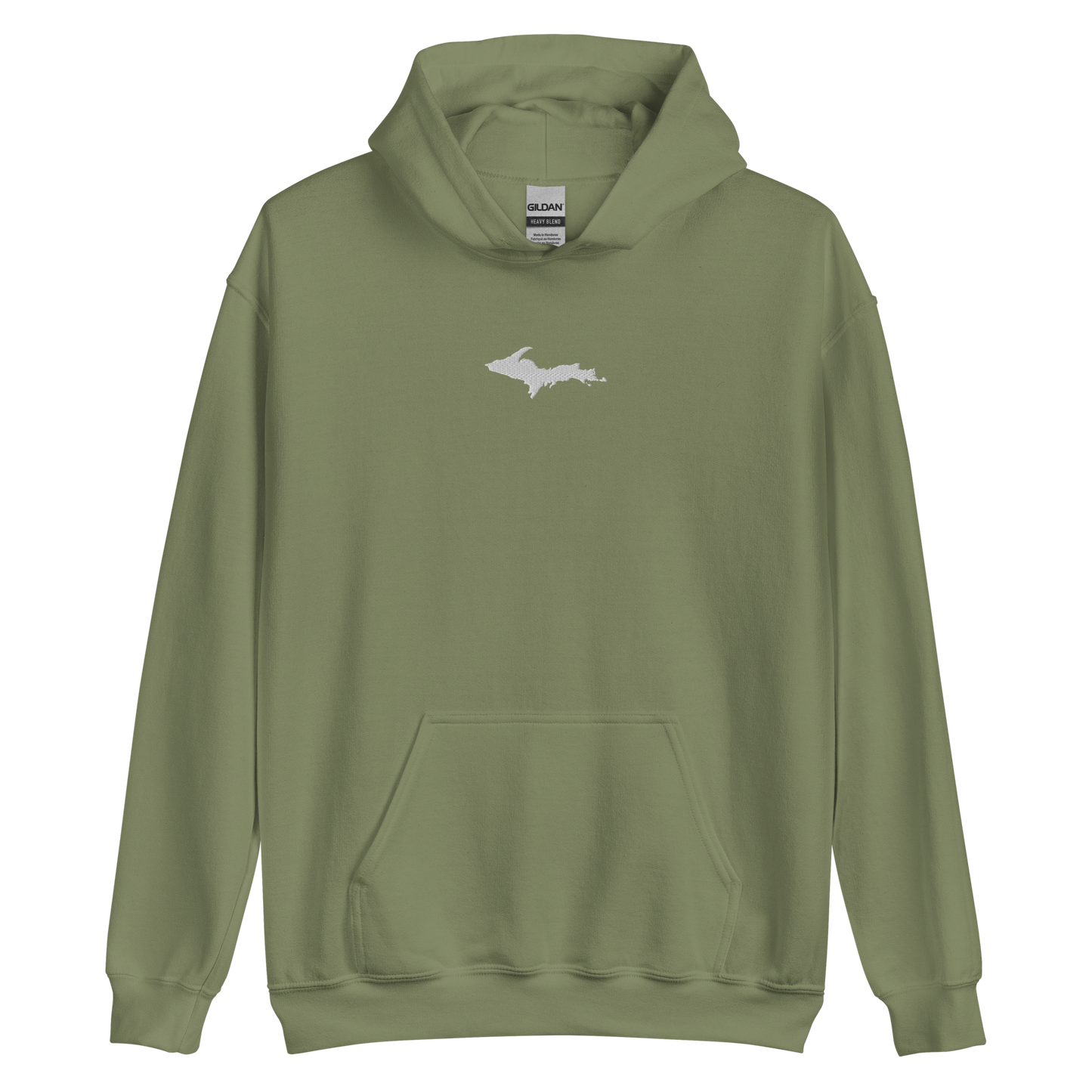 Michigan Upper Peninsula Hoodie (w/ Embroidered UP Outline) | Unisex Standard