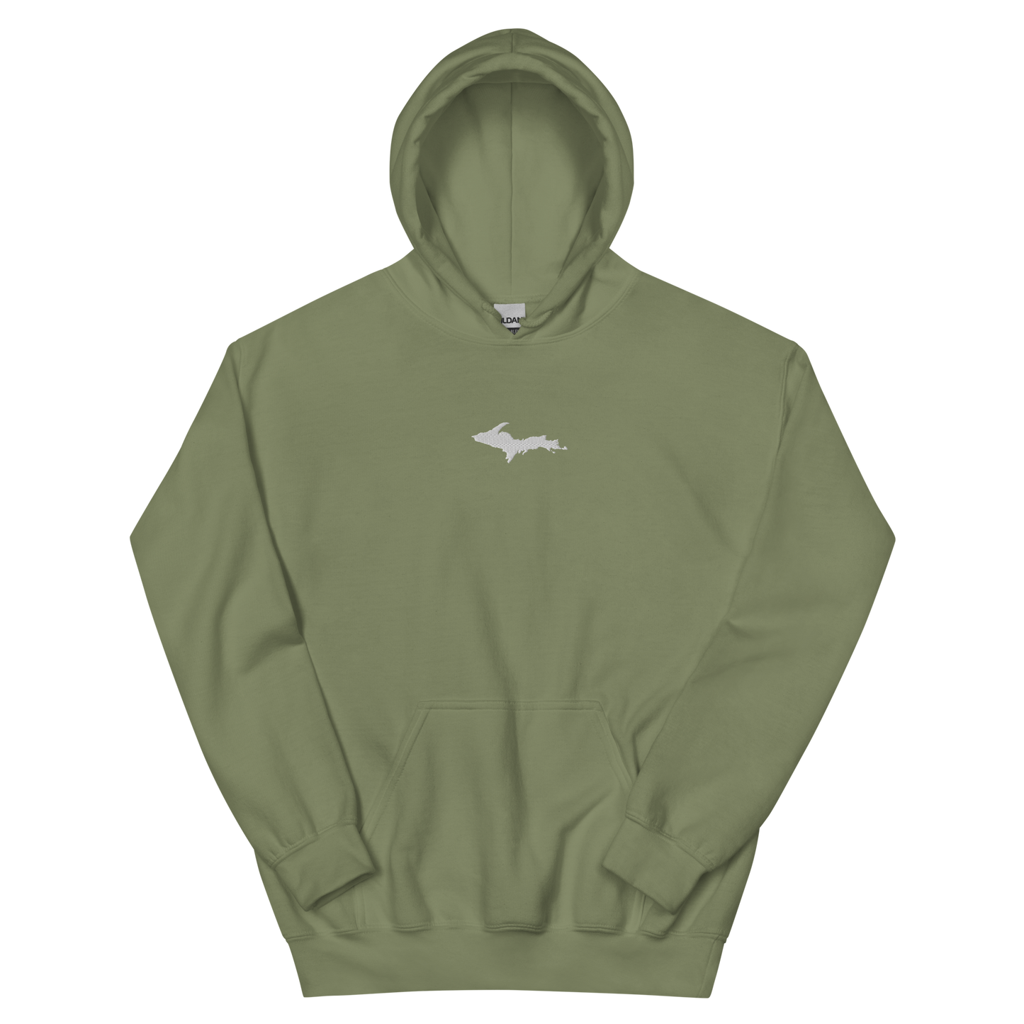 Michigan Upper Peninsula Hoodie (w/ Embroidered UP Outline) | Unisex Standard