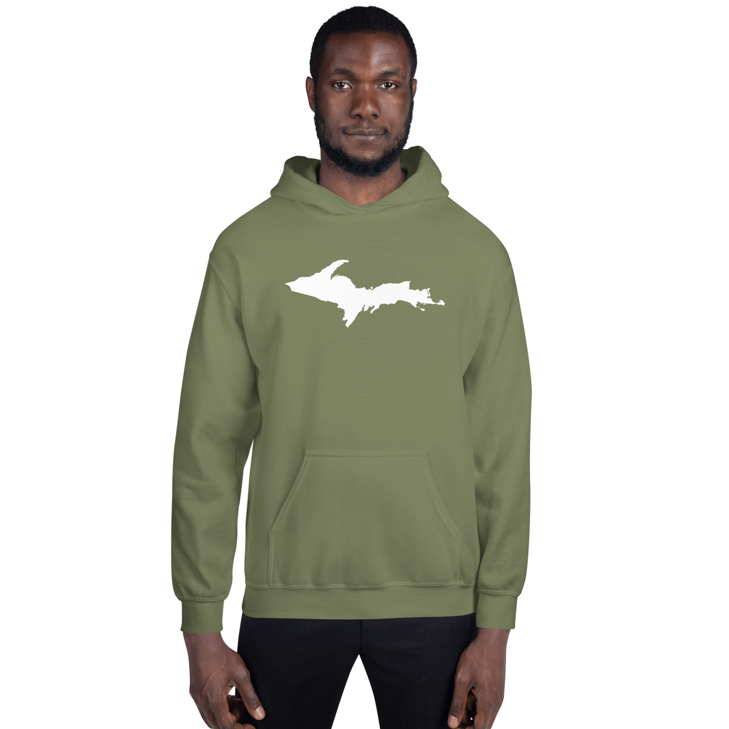 Michigan Upper Peninsula Hoodie (w/ UP Outline) | Unisex Standard