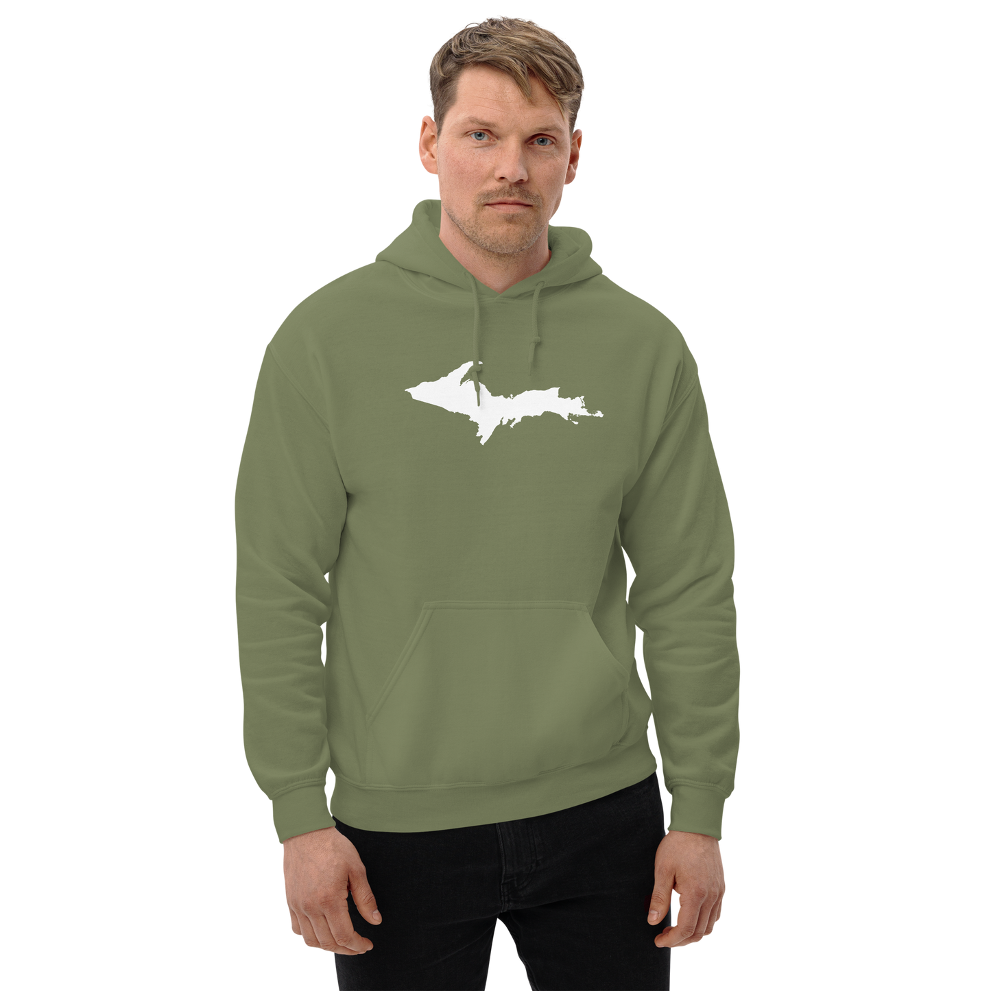 Michigan Upper Peninsula Hoodie (w/ UP Outline) | Unisex Standard