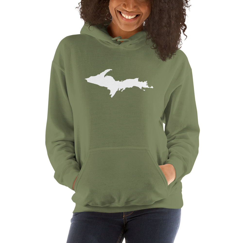 Michigan Upper Peninsula Hoodie (w/ UP Outline) | Unisex Standard