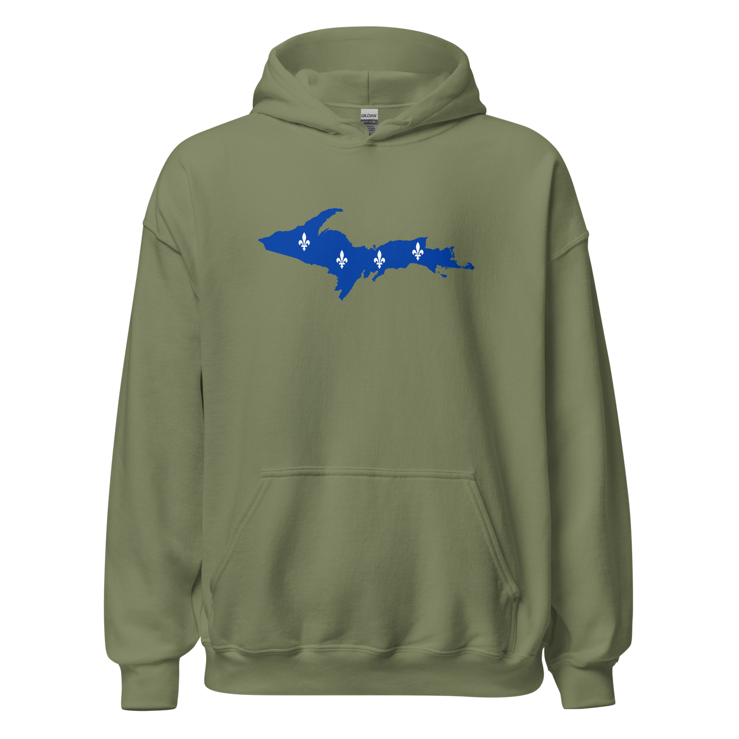 Michigan Upper Peninsula Hoodie (w/ UP Quebec Flag Outline) | Unisex Standard