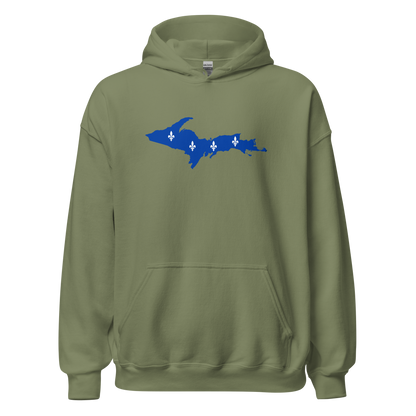 Michigan Upper Peninsula Hoodie (w/ UP Quebec Flag Outline) | Unisex Standard