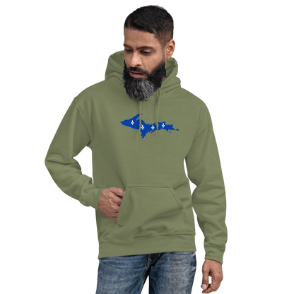 Michigan Upper Peninsula Hoodie (w/ UP Quebec Flag Outline) | Unisex Standard