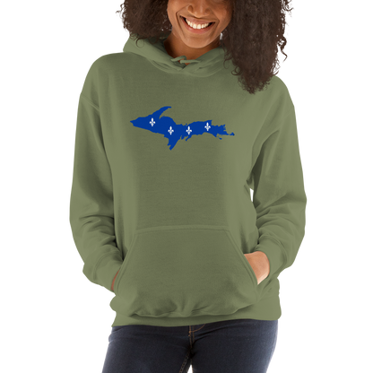 Michigan Upper Peninsula Hoodie (w/ UP Quebec Flag Outline) | Unisex Standard