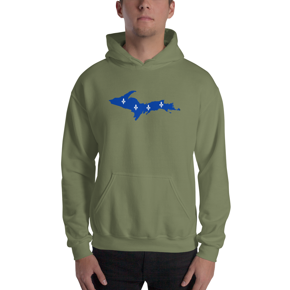 Michigan Upper Peninsula Hoodie (w/ UP Quebec Flag Outline) | Unisex Standard