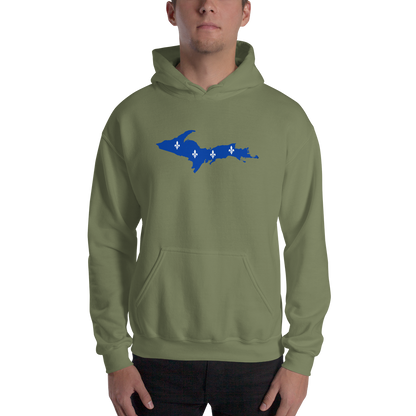 Michigan Upper Peninsula Hoodie (w/ UP Quebec Flag Outline) | Unisex Standard