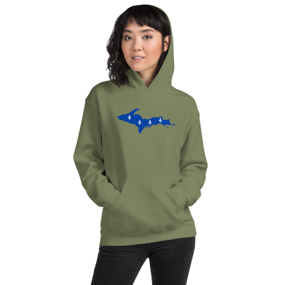 Michigan Upper Peninsula Hoodie (w/ UP Quebec Flag Outline) | Unisex Standard