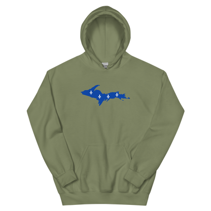 Michigan Upper Peninsula Hoodie (w/ UP Quebec Flag Outline) | Unisex Standard