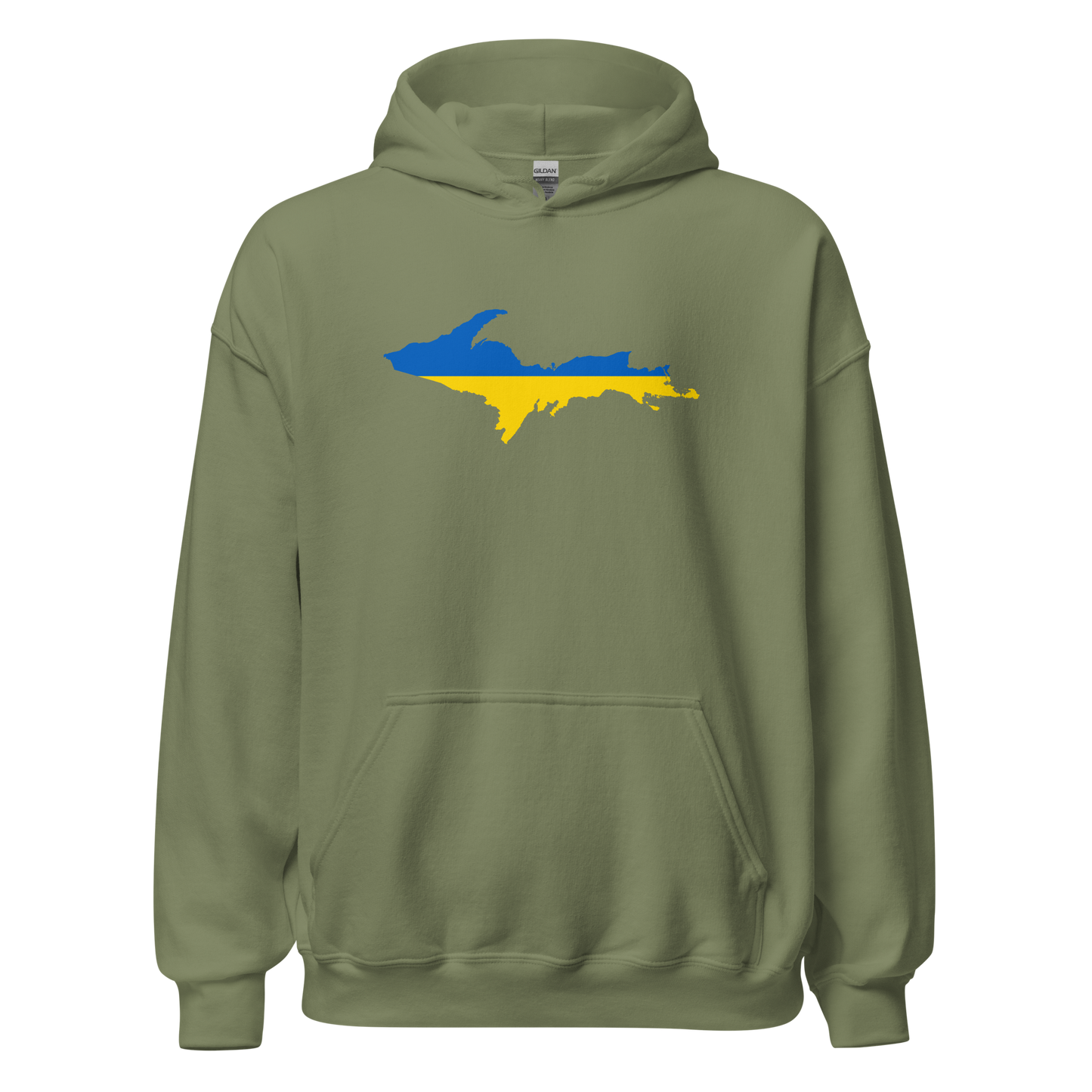 Michigan Upper Peninsula Hoodie (w/ UP Ukraine Outline) | Unisex Standard