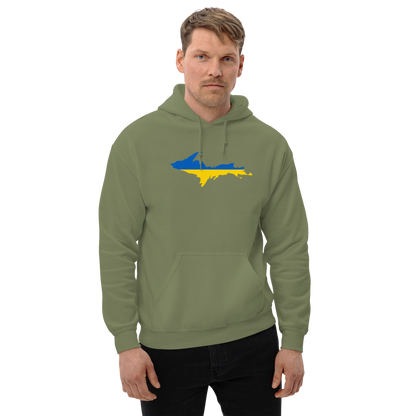 Michigan Upper Peninsula Hoodie (w/ UP Ukraine Outline) | Unisex Standard