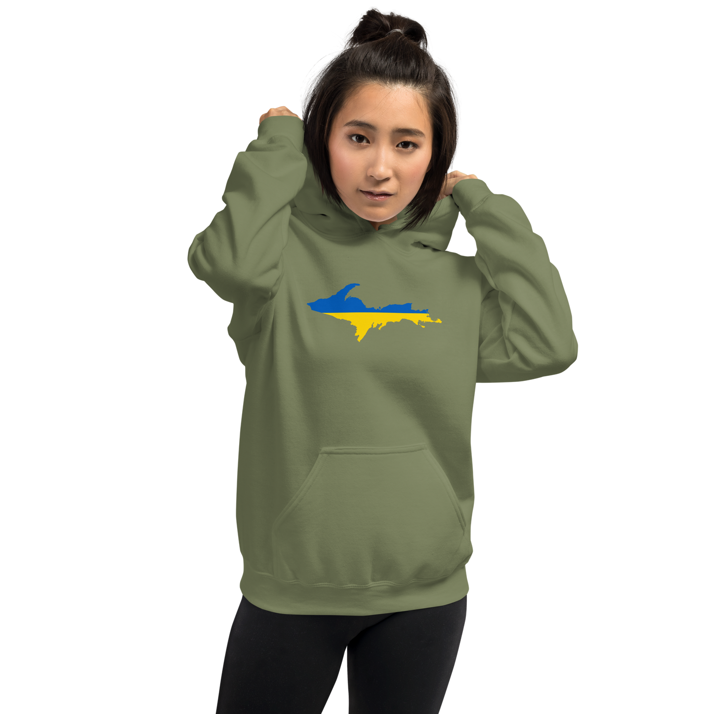 Michigan Upper Peninsula Hoodie (w/ UP Ukraine Outline) | Unisex Standard