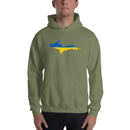 Michigan Upper Peninsula Hoodie (w/ UP Ukraine Outline) | Unisex Standard