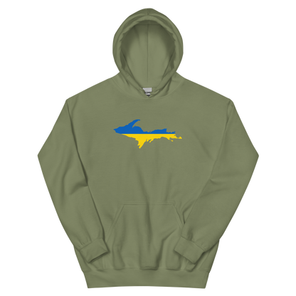 Michigan Upper Peninsula Hoodie (w/ UP Ukraine Outline) | Unisex Standard