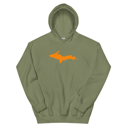 Michigan Upper Peninsula Hoodie (w/ Orange UP Outline) | Unisex Standard