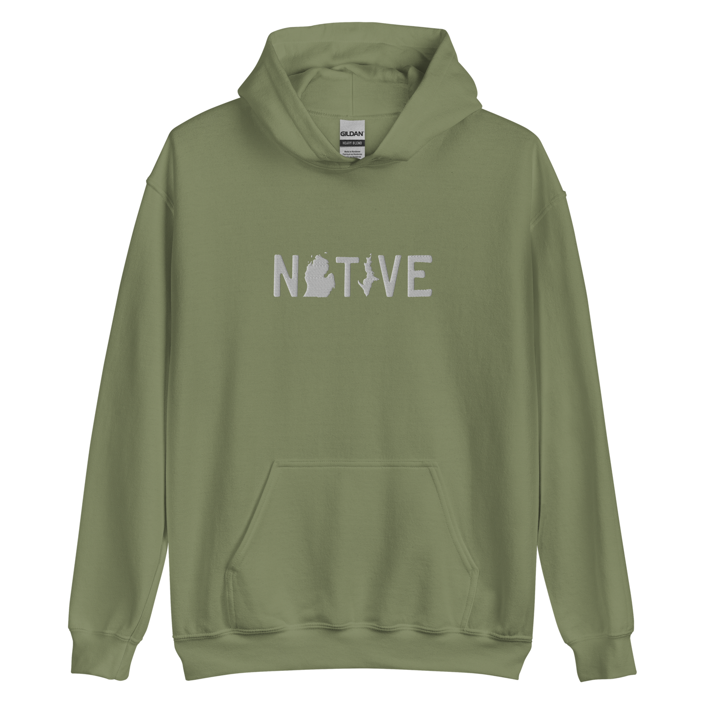 Michigan 'Native' Hoodie (Licence Plate Font) | Unisex Standard - Emb.