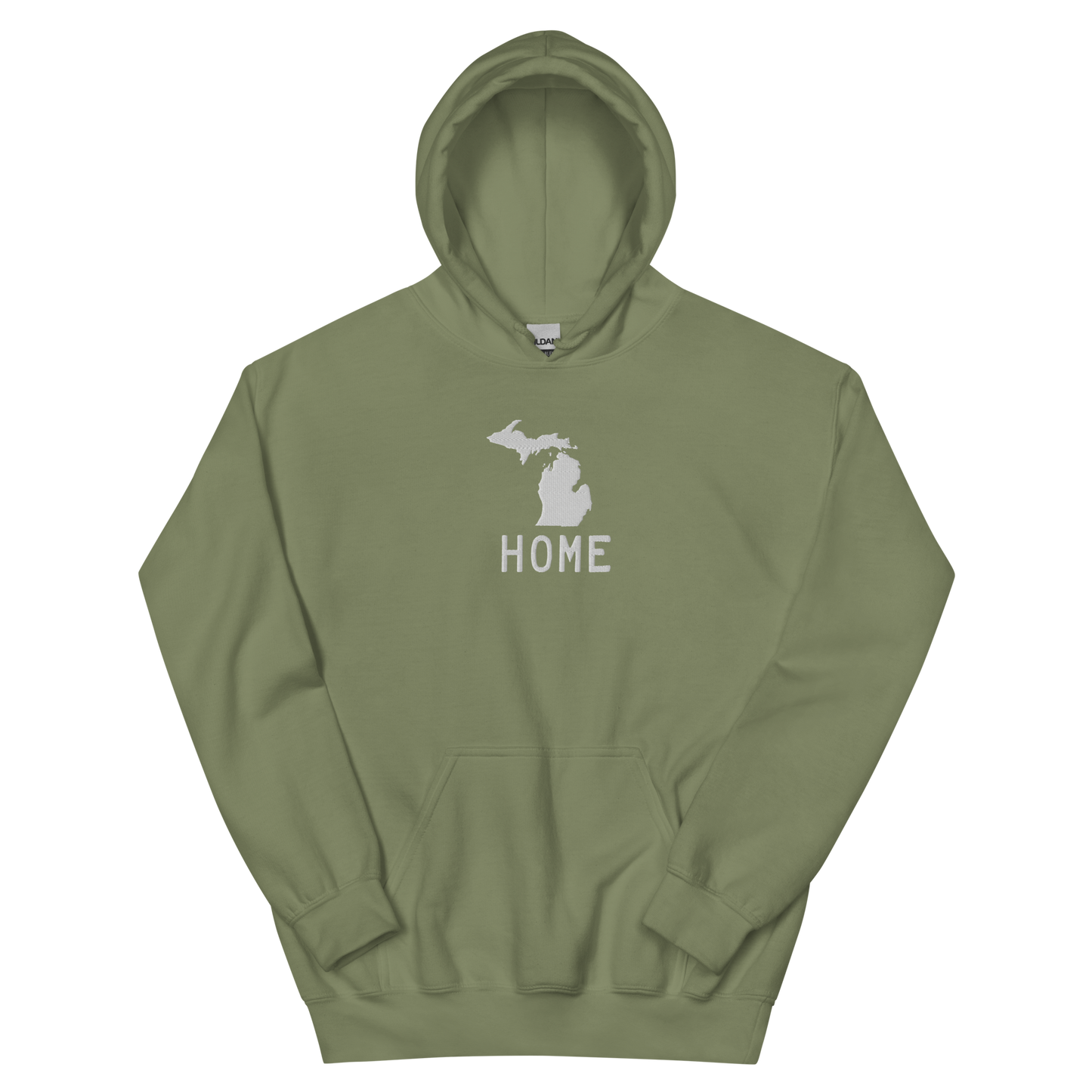 Michigan 'Home' Hoodie (Licence Plate Font) | Unisex Standard - Emb.