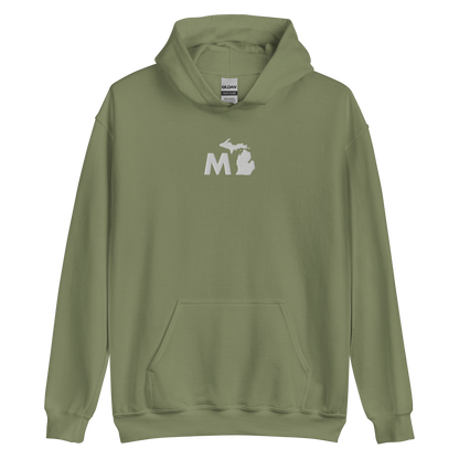 Michigan 'MI' Hoodie (Geometric Sans Font) | Unisex Standard - Emb.