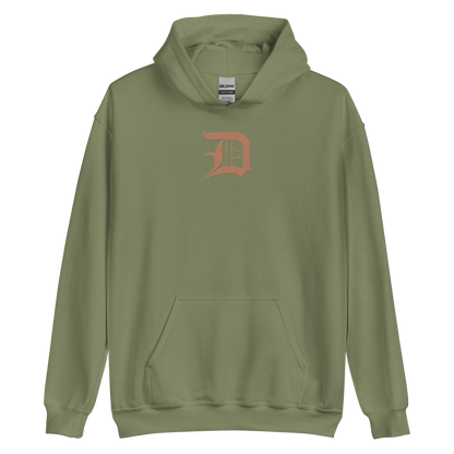 Detroit 'Old English D' Hoodie (Copper Color) | Unisex Standard - Emb.