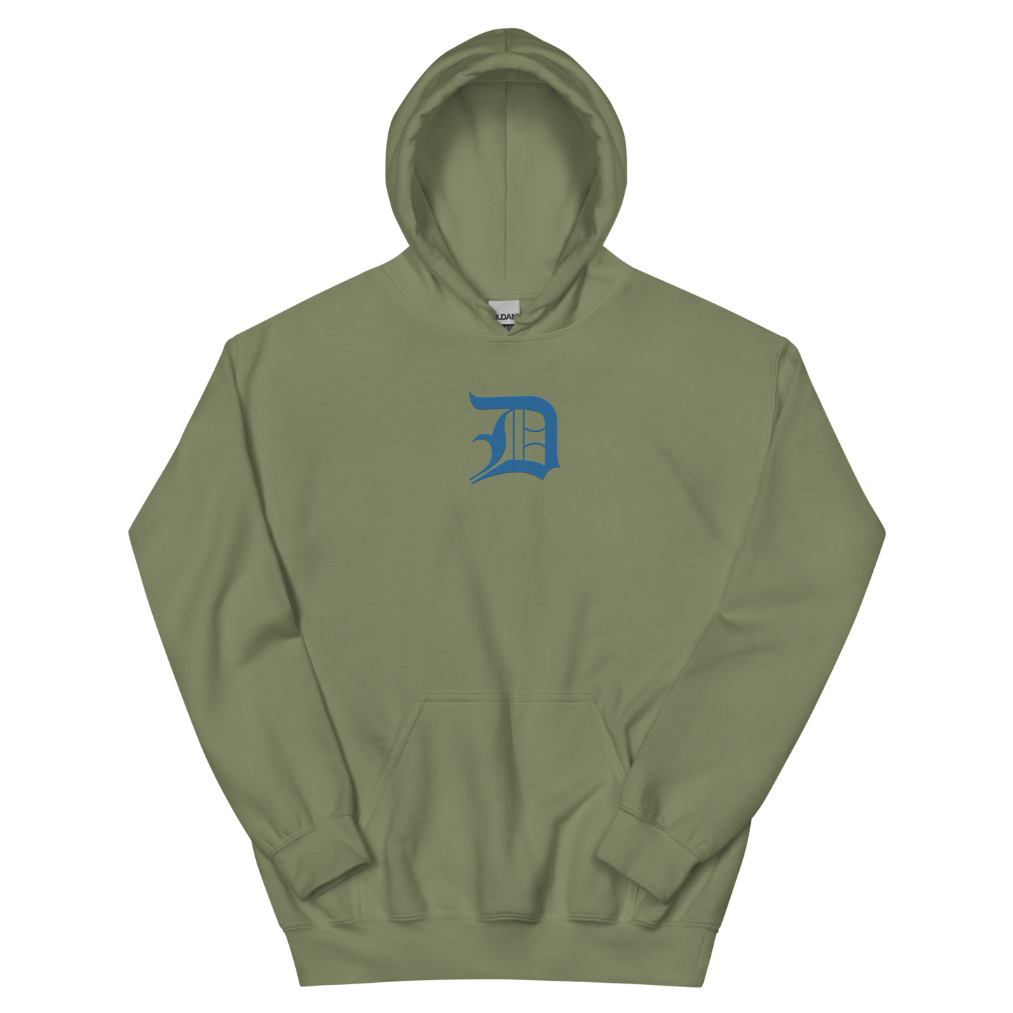 Detroit 'Old English D' Hoodie (Azure) | Unisex Standard - Emb.