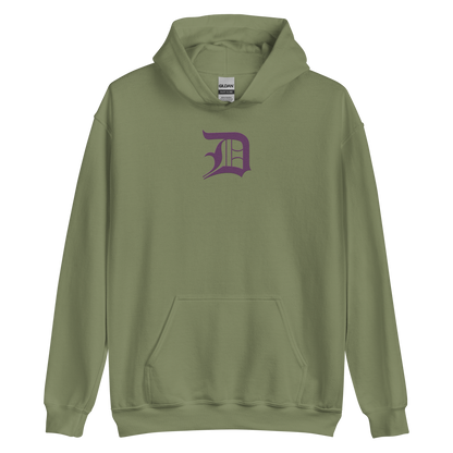 Detroit 'Old English D' Hoodie (Plum) | Unisex Standard - Emb.