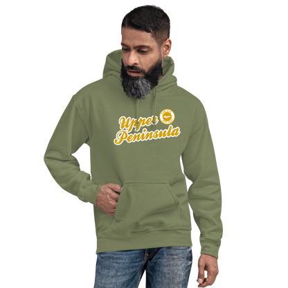 'Upper Peninsula EST. 1837' Hoodie (Gold Script Font) | Unisex Standard