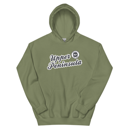 'Upper Peninsula EST. 1837' Hoodie (Iron Ore Grey Script Font) | Unisex Standard