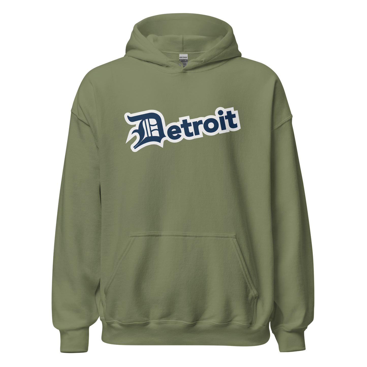 'Detroit' Hoodie (Navy w/ Old English 'D') | Unisex Standard