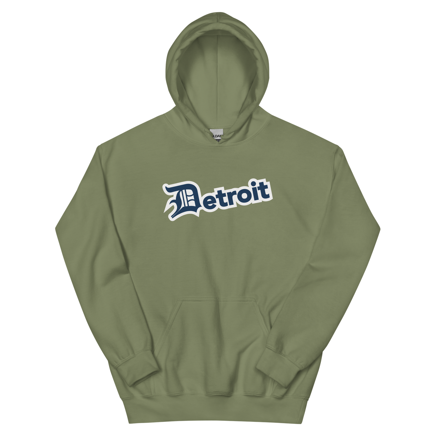 'Detroit' Hoodie (Navy w/ Old English 'D') | Unisex Standard