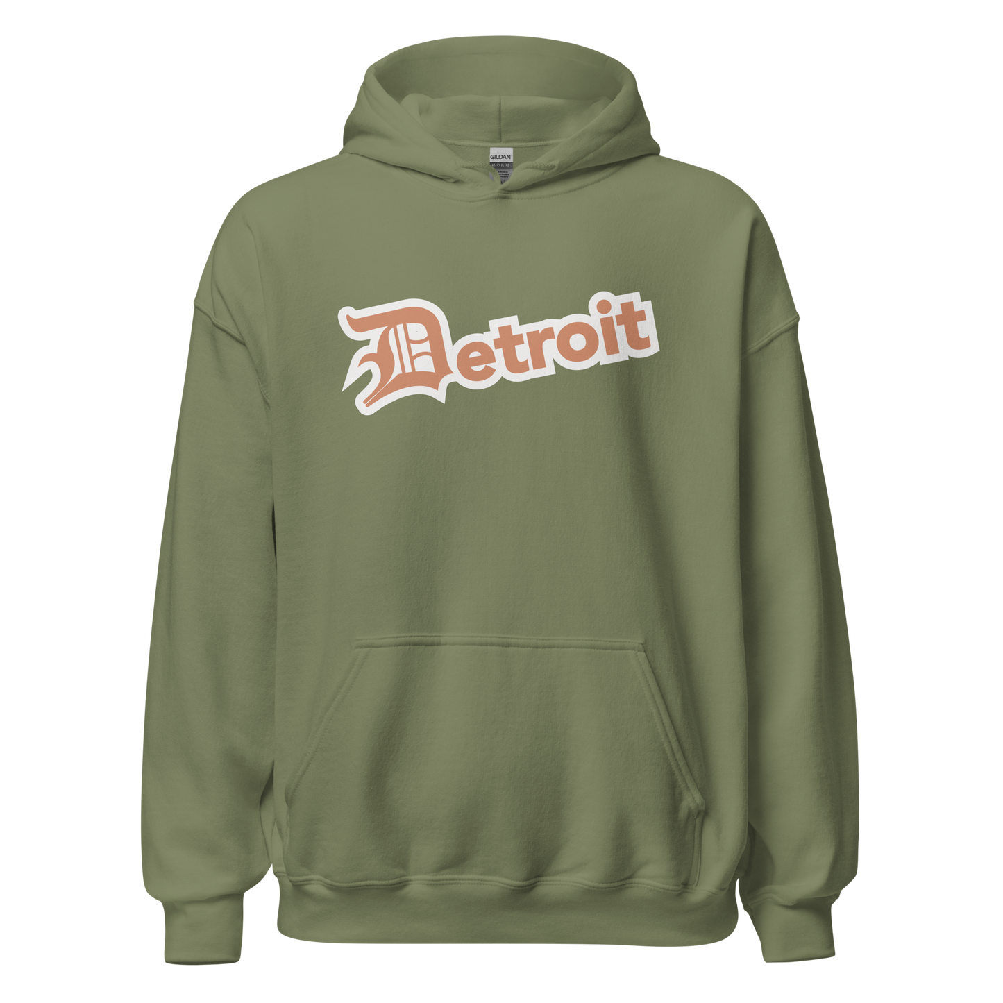 'Detroit' Hoodie (Copper w/ Old English 'D') | Unisex Standard