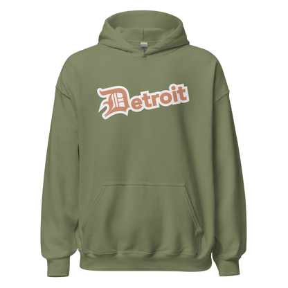 'Detroit' Hoodie (Copper w/ Old English 'D') | Unisex Standard