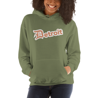 'Detroit' Hoodie (Copper w/ Old English 'D') | Unisex Standard