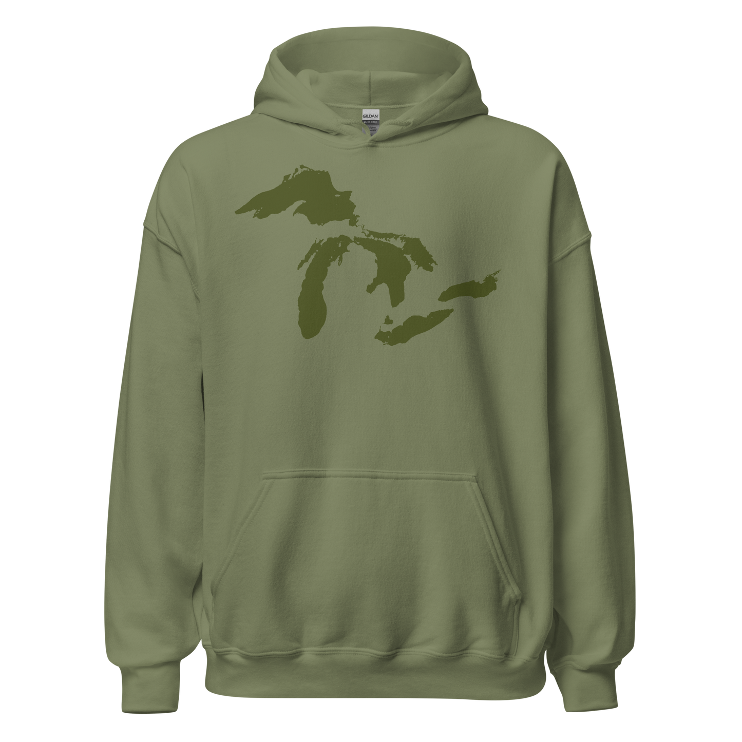 Great Lakes Hoodie (Army Green) | Unisex Standard