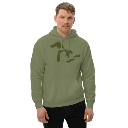 Great Lakes Hoodie (Army Green) | Unisex Standard