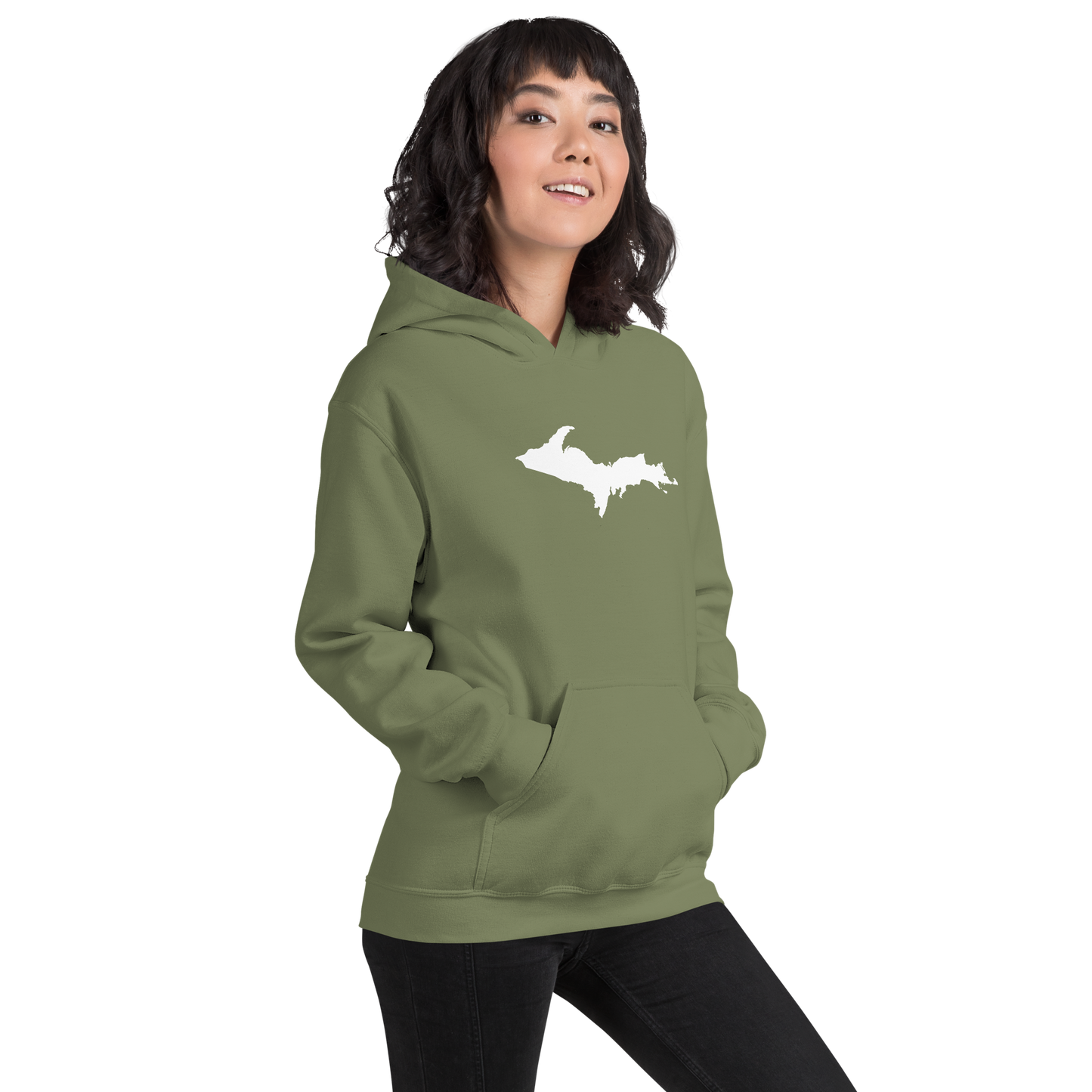 Michigan Upper Peninsula Hoodie (w/ UP Outline) | Unisex Standard