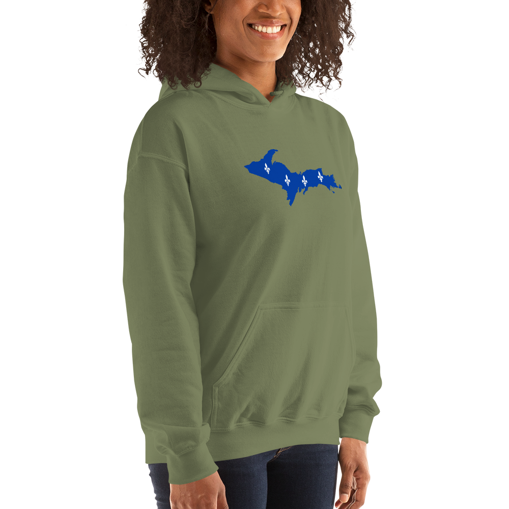 Michigan Upper Peninsula Hoodie (w/ UP Quebec Flag Outline) | Unisex Standard