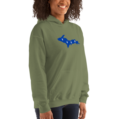 Michigan Upper Peninsula Hoodie (w/ UP Quebec Flag Outline) | Unisex Standard