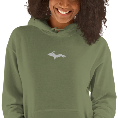 Michigan Upper Peninsula Hoodie (w/ Embroidered UP Outline) | Unisex Standard