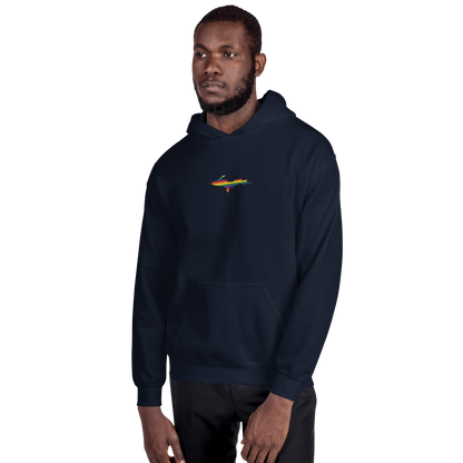 Michigan Upper Peninsula Hoodie (w/ Embroidered UP Pride Flag Outline) | Unisex Standard