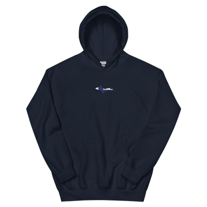 Michigan Upper Peninsula Hoodie (w/ Embroidered UP Finland Flag Outline) | Unisex Standard