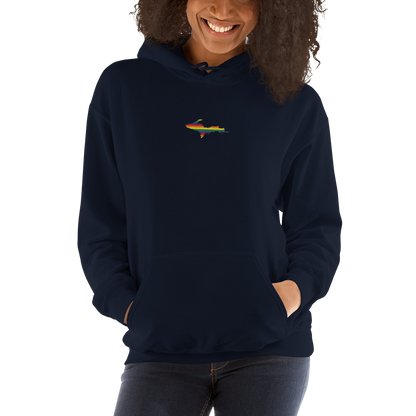 Michigan Upper Peninsula Hoodie (w/ Embroidered UP Pride Flag Outline) | Unisex Standard